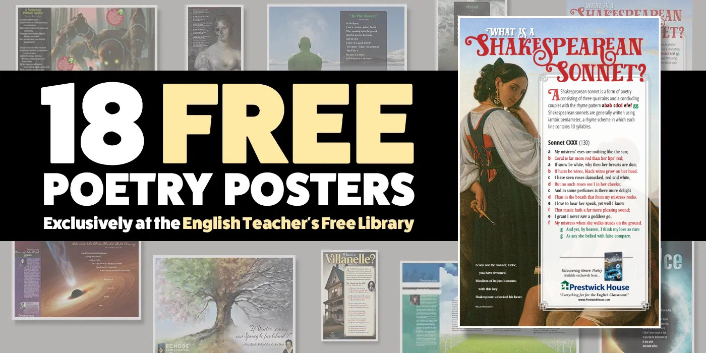 18 Printable Poetry Posters for the Classroom